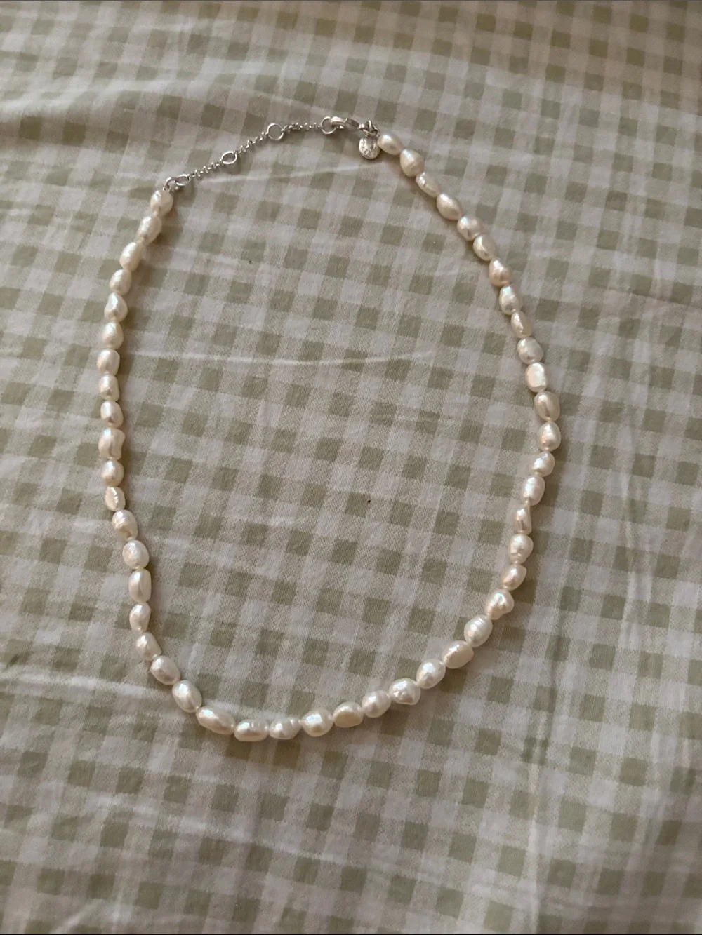 J. Crew Freshwater Pearl Necklace in Pearl White